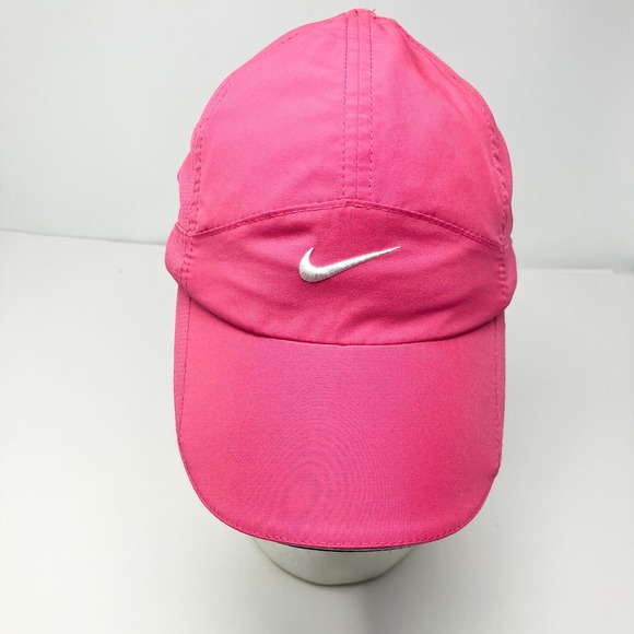 Nike Dri Fit Featherlight Pink 5-Panel Strapback Adjustable Hat - Picture 1 of 7